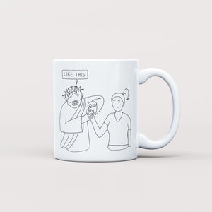 Like This Cartoon Mug | Satire Mug  | Deconstruction Gift | Exvangelical Coffee Mug | Jesus |