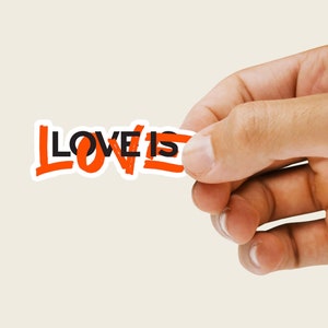 Love is Love Sticker | LGBTQ Sticker | LGBTQ Laptop Sticker | Queer Stickers |  LGBTQ Ally | Gay Pride Sticker |  Rainbow flag |