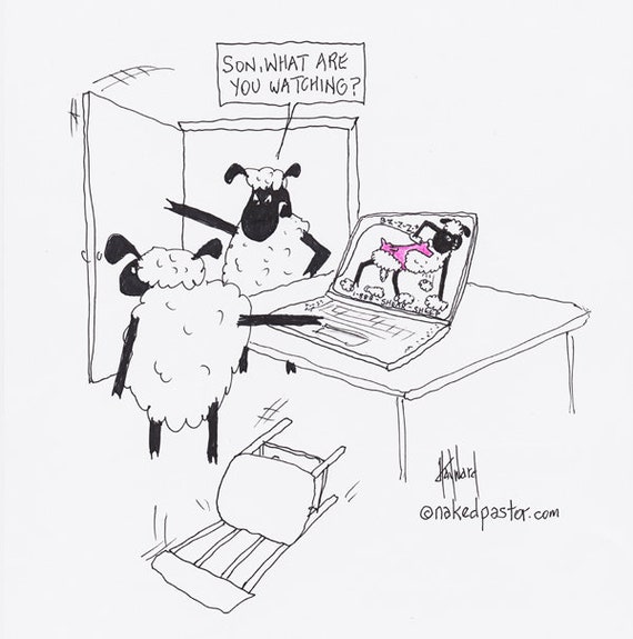 570px x 575px - The Sheep and Online Porn CARTOON