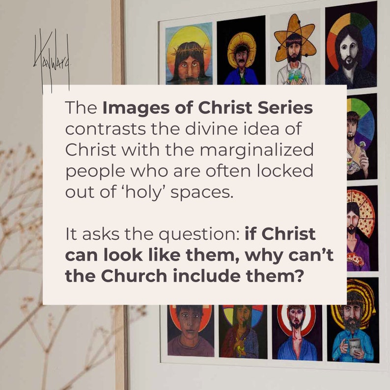 Jesus Includer LGBTQ Christian Art Queer Religious Poster Etsy