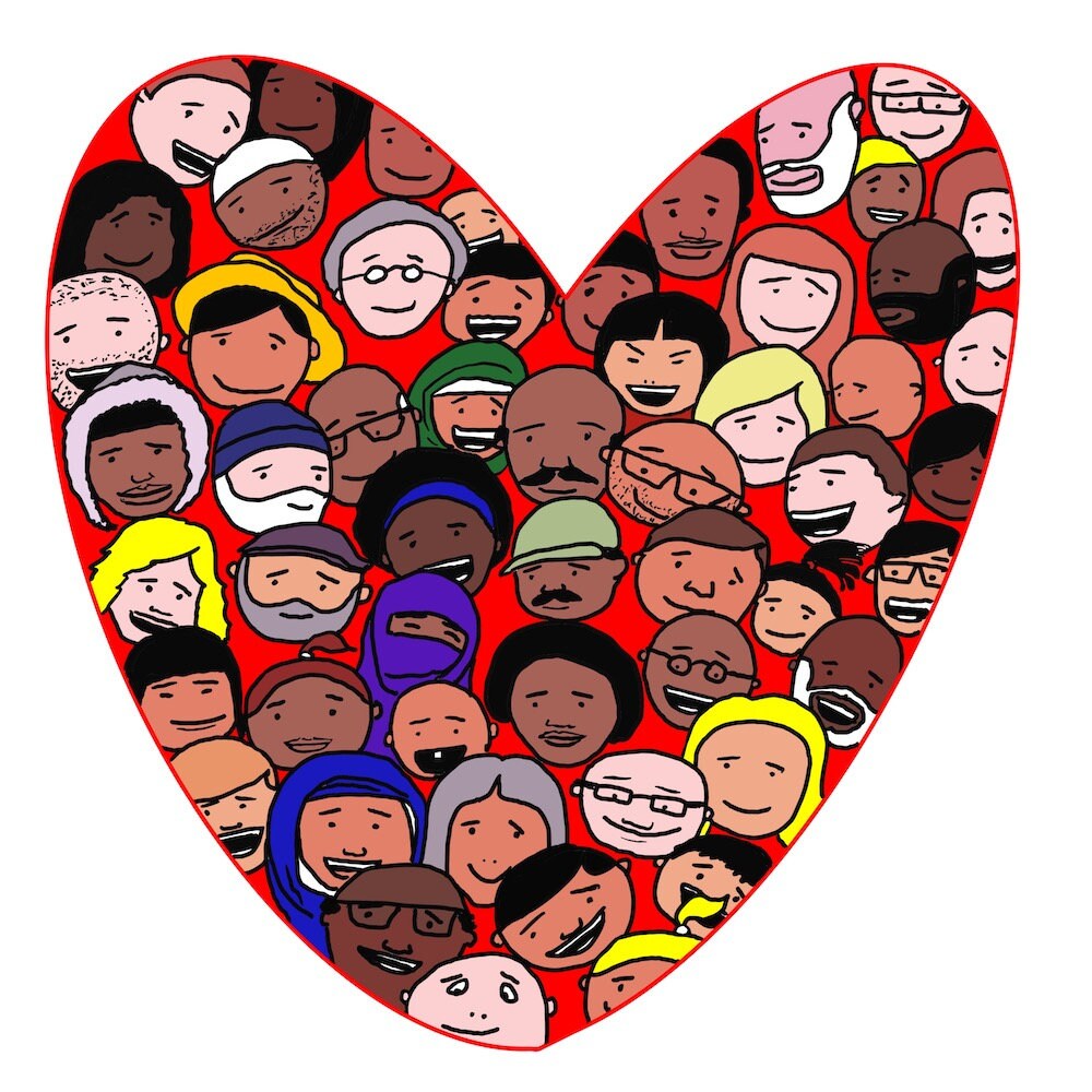 Love Everybody CARTOON Etsy