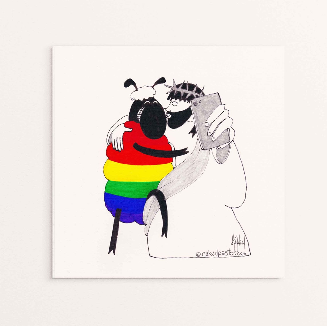 Gay Christian Print Queer Christian Art Pride Month Etsy