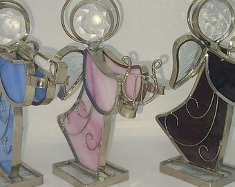 Stained Glass Musical Orchestra Angels Collection (4 Angels) - Etsy