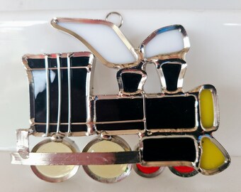 Stained Glass Steam Engine Locomotive Train - Etsy