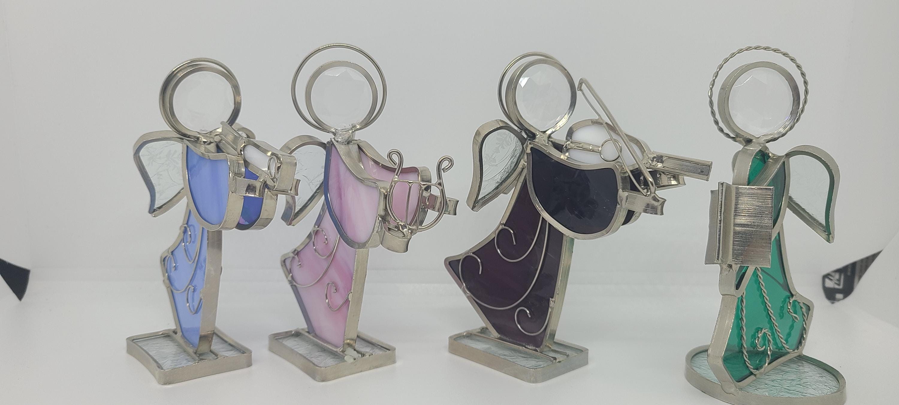 Stained Glass Musical Orchestra Angels Collection (4 Angels) - Etsy