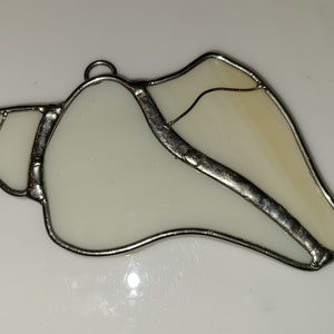 Stained Glass Conch Shell Seashell Suncatcher