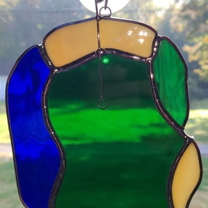 Golf Green Stained Glass Suncatcher