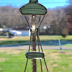 Stained Glass Seattle Space Needle Suncatcher