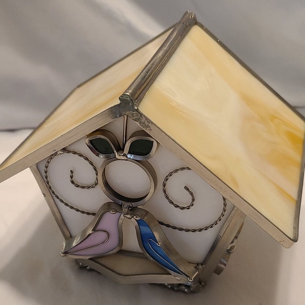 Glass Birdhouse Etsy