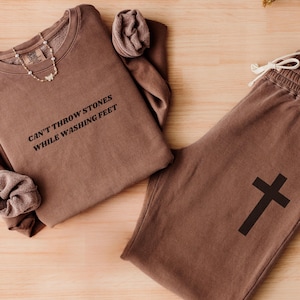 Christian Sweatpants Trendy Christian Loungewear Cool Christian Streetwear and Merch Cozy Faith Apparel for Him or Her Faith Based Gifts