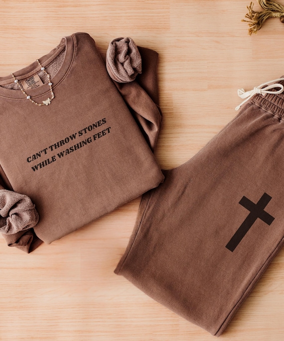 Christian Sweatpants Trendy Christian Loungewear Cool Christian Streetwear and Merch Cozy Faith Apparel for Him or Her Faith Based Gifts