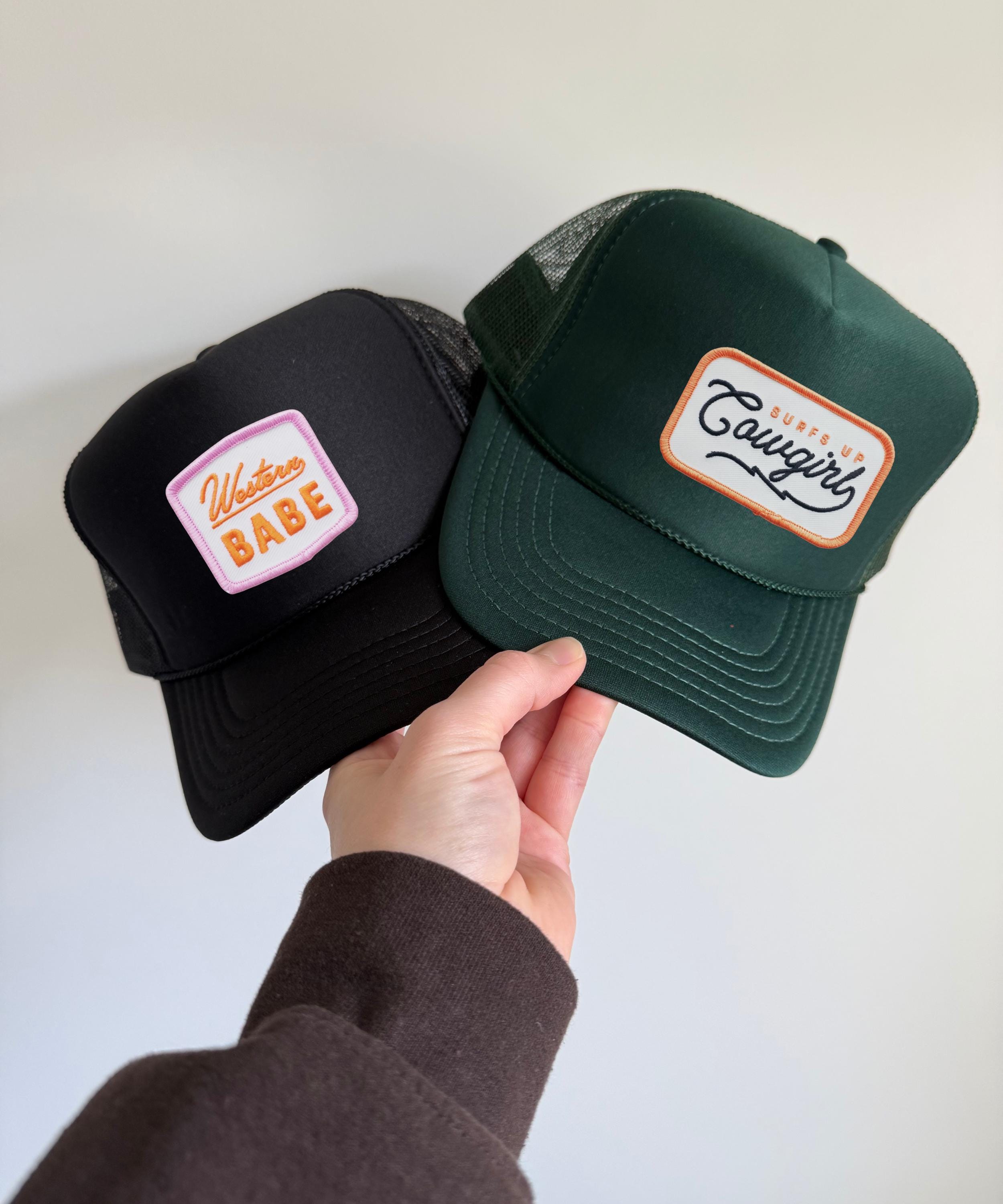 Western Collection Embroidered Patch Trucker Hats Custom  display picture 2