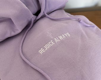 Embroidered Cross Christian Hoodie Bible Verse Hoodie for Women Religious Gifts Cute Jesus Pullover Jesus Saves Sweatshirt Embroidered
