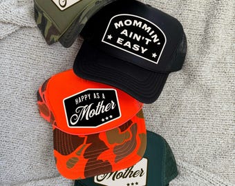 Mama Trucker Hat Mother's Day Snapback Mom Life Hat Fun Sayings & Colors Cool Gift for Moms Mommin' Hat Custom Mom Hat