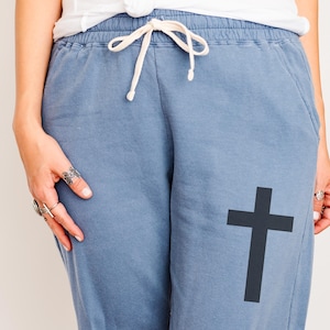 Christian Sweatpants Comfort Colors Joggers Jesus Sweatpants for Men God Pants Couples Matching Sweatpants Bridal Party Sweatpants Gift