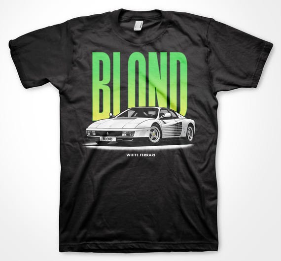 Frank Ocean BLOND White Ferrari T-shirt (big Car) - Etsy Frank Ocean BLOND White Ferrari T-shirt (big Car) - Etsy