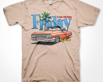 Vrijdag film Chevy Impala Lowrider T-shirt (grote auto)
