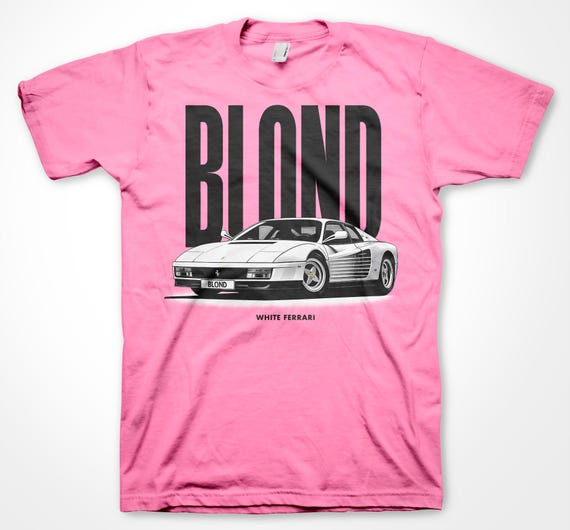 Frank Ocean BLOND White Ferrari T-shirt (big Car) - Etsy