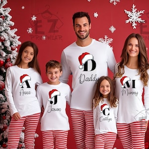 Family Christmas Pyjama Sets - Personalised Christmas Pyjamas - Chrismas PJs - Top and Bottoms included - Family Matching Pyjamas - Seasonal