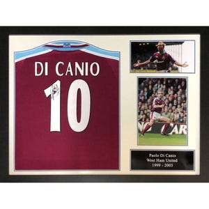Signed Paolo Di Canio West Ham United Framed Shirt: Official Memorabilia