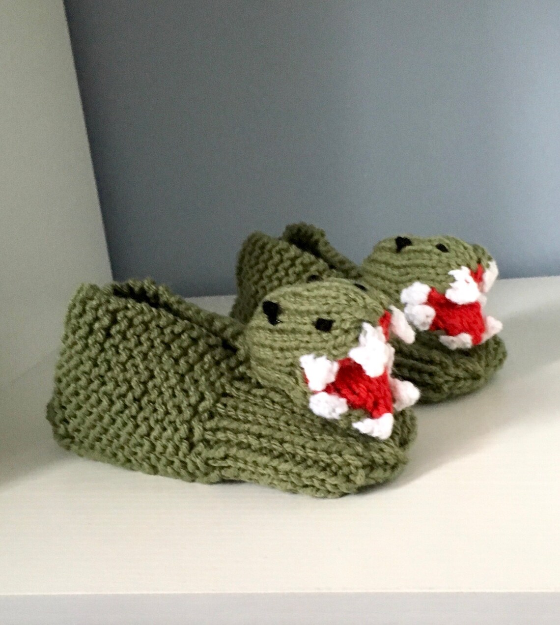 Trex Slippers Dinosaur Slippers Childrens Slippers Etsy