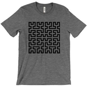 フラクトム 03 • ブラックプリント - Tシャツ Deep Heather