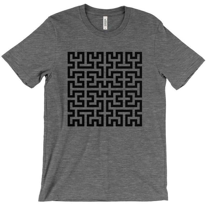 フラクトム 03 • ブラックプリント - Tシャツ Deep Heather