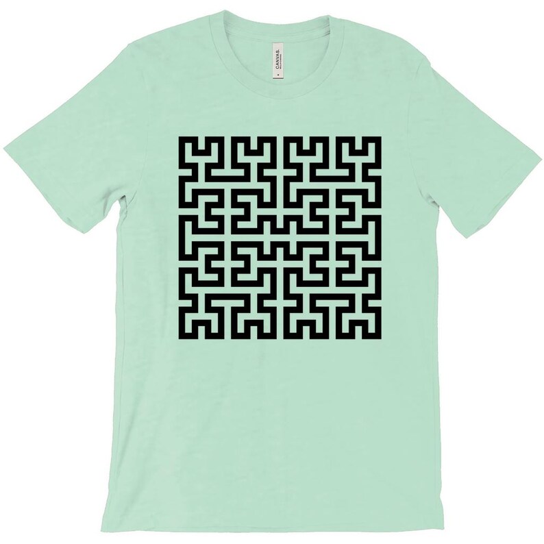 フラクトム 03 • ブラックプリント - Tシャツ Heather Mint