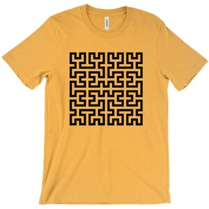 フラクトム 03 • ブラックプリント - Tシャツ Heather Yellow Gold