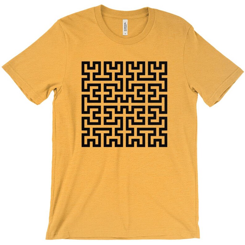 フラクトム 03 • ブラックプリント - Tシャツ Heather Yellow Gold