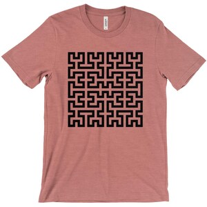 フラクトム 03 • ブラックプリント - Tシャツ Heather Mauve