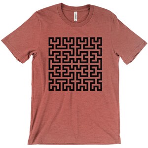 フラクトム 03 • ブラックプリント - Tシャツ Heather Clay