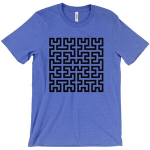 フラクトム 03 • ブラックプリント - Tシャツ Heather Columbia Blue