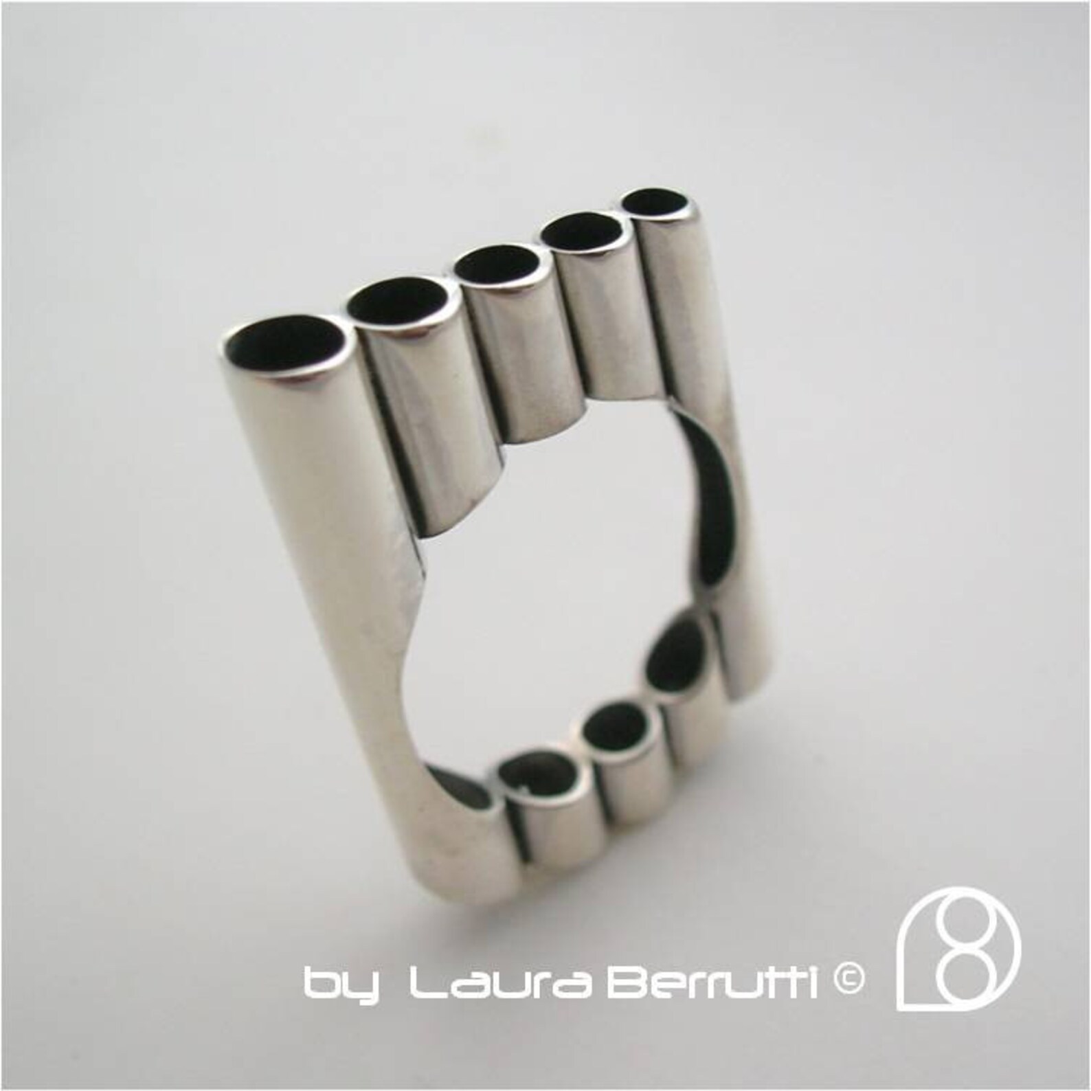 Sterling Silver Ring Made With Tubes - Etsy