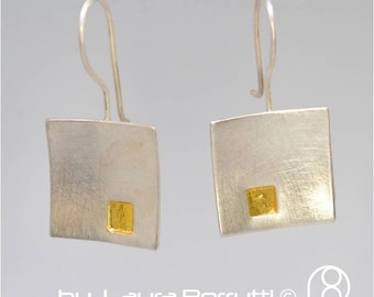 Square in Square Sterling Earrings 9