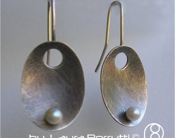 Sterling earrings with pearl