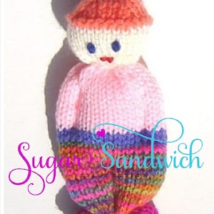 PDF Comfort Doll Tricô Padrão Digital Download Fácil de Fazer 5 Polegadas Tricô Bolso Boneca SOMENTE EM INGLÊS