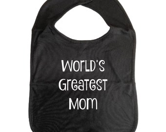 World's Greatest DAD ADULT BIB Printed Vinyl Slogans, Cotton, Clothes Cover, Fun Car Bib Clothing Protection