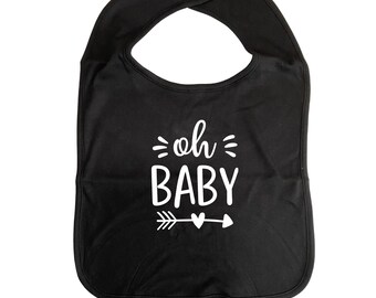 Oh Baby Bib ADULT Size, Cotton, Clothes Cover, Fun Car Bib Clothing Protection Adult-sized, Humourous Bib, Gag Gift