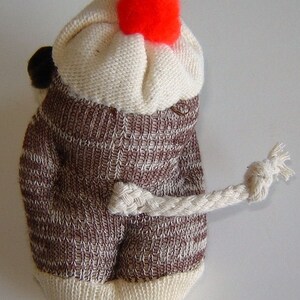 TUTORIAL for Cute Mini Baby Sock Monkey 4 Inch Sculpted Toy DIY Pattern PDF image 2