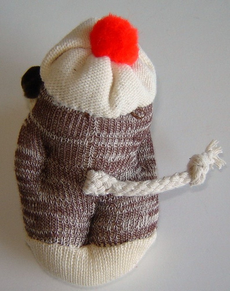 TUTORIAL for Cute Mini Baby Sock Monkey 4 Inch Sculpted Toy DIY Pattern PDF image 2