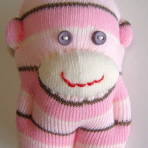 TUTORIAL for Cute Mini Baby Sock Monkey 4 Inch Sculpted Toy DIY Pattern PDF image 5