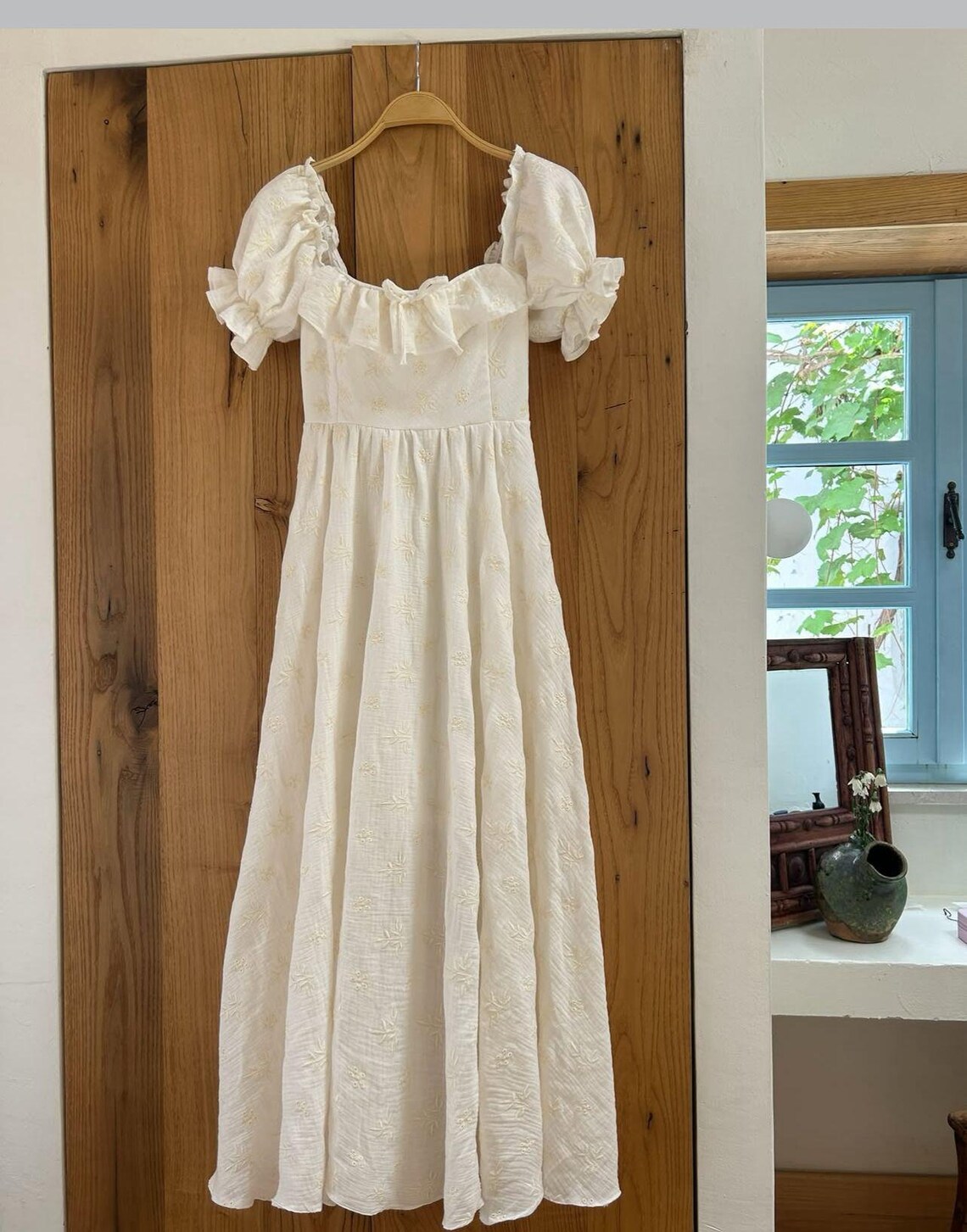 white floor length dress LACE CHIFFON FLOOR-LENGTH IN – Aesvs Size:1-2 Years (90cm) Roblox Dress Up Games N-Dress Pants