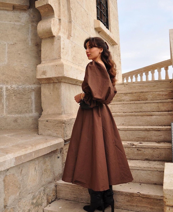 women's brown dress near me Shaping Mini Dress, Women's Brown Dresses – CityLux Boutique main image 1