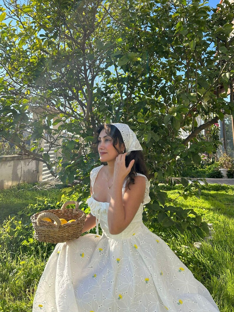 Floral Dress With Scallop Trim main image 0