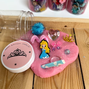Disney Princess Inspired Playdough Set – 5 Princess Jars | Sensory Party Favors for Kids | Magical Birthday Gifts | ImagiDough