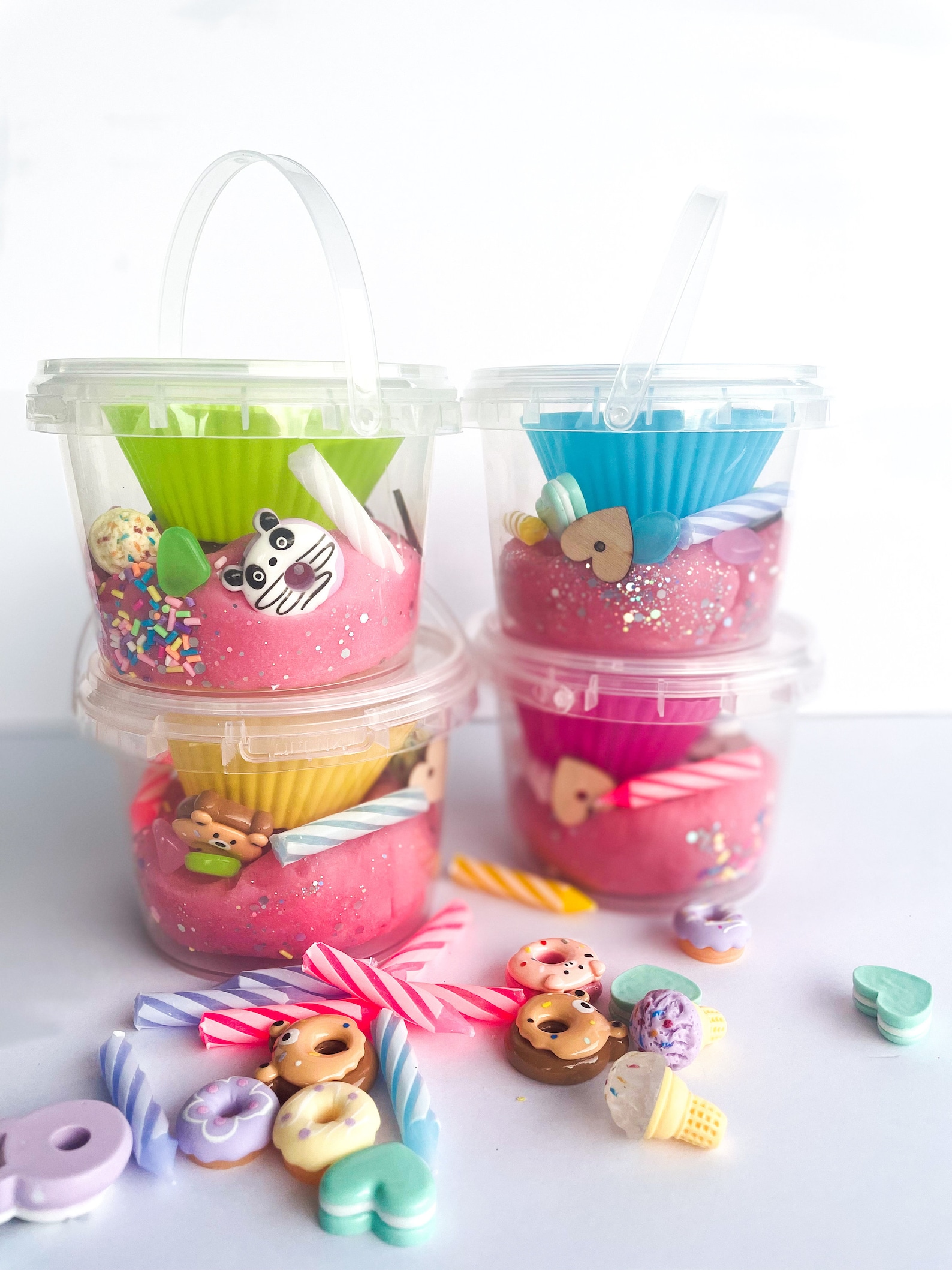 Cupcake Playdough Sensory Bucket | Birthday Party Favor | 1 Bucket - Etsy