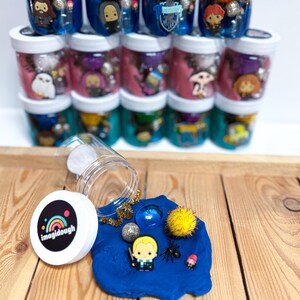 Wizard School Inspired Playdough Set – 5 Magic Sensory Jars for Kids Party Favors | ImagiDough