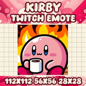 Kirby Das Ist Fein Emote | Lustiges Kawaii Chibi Icon für Twitch und Discord