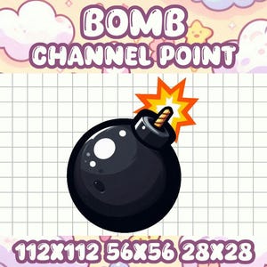 Bomb Channel Point Icon for Twitch Streamers